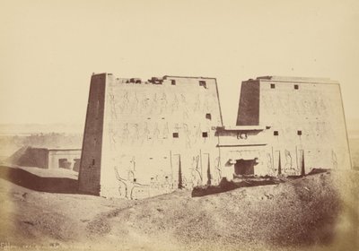 (Overview of the Temple of Edfu) by Théodule Devéria